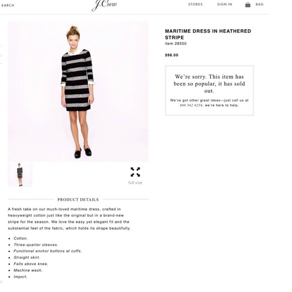 J. Crew Maritime Stripe Dress - Picture 3 of 8